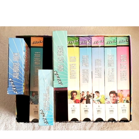 ❣️HP❣️Elvis Presley MGM Commemorative Collection Vol. 1 Vhs Set of 9 - Picture 11 of 12